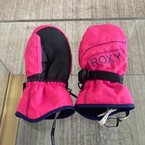 Roxy snow mittens for girls size small